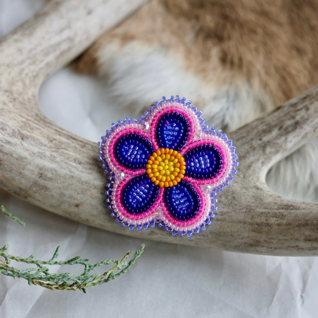 Keegan W. Beaded Flower Pins