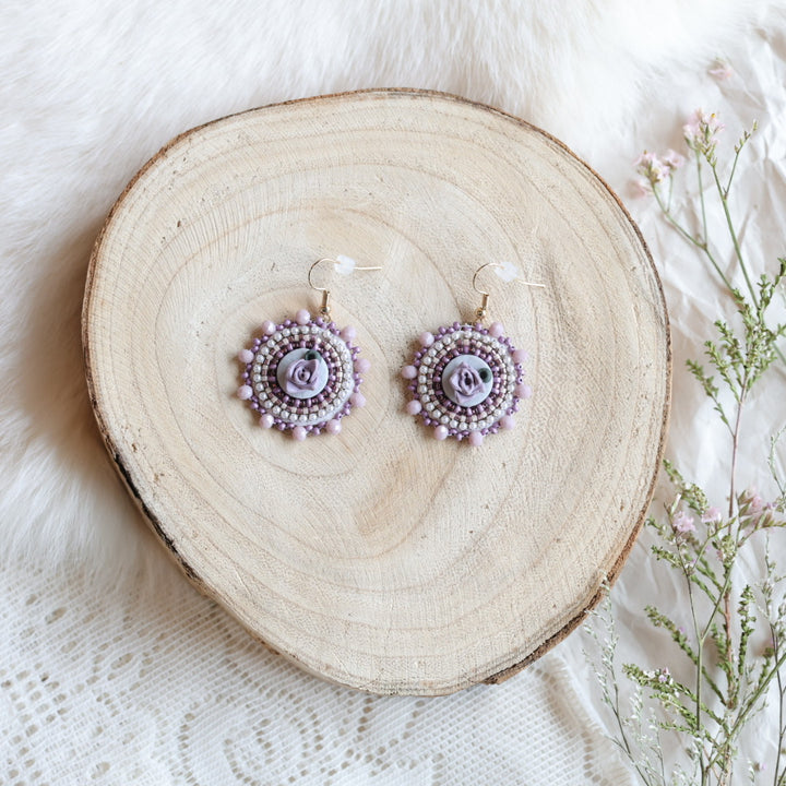 Prairie Moon Succulent Clay Beaded Earrings