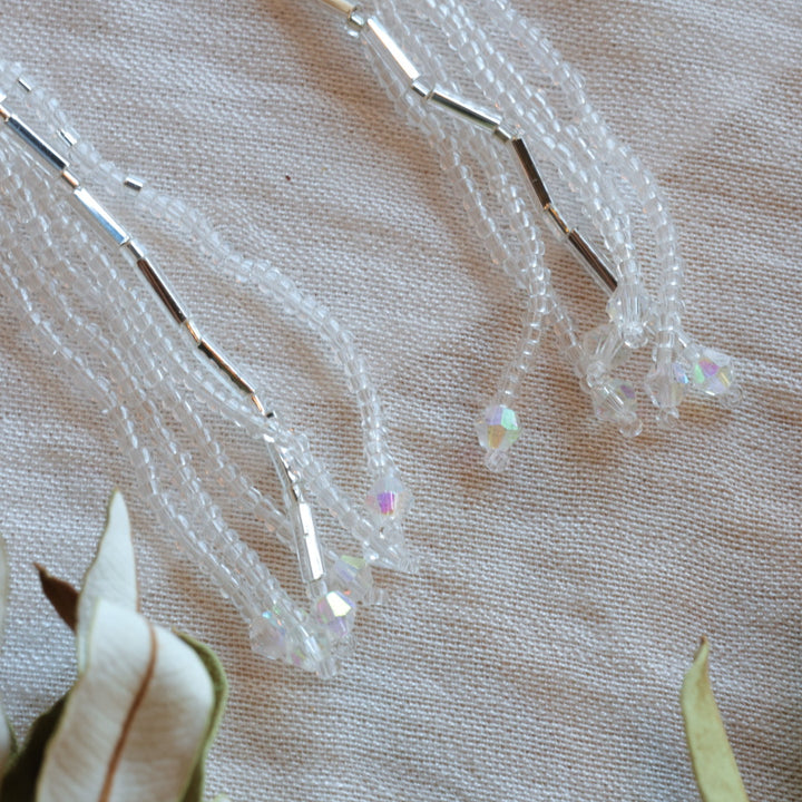Dee Iyapes 6-Strand Simple Fringe Earrings