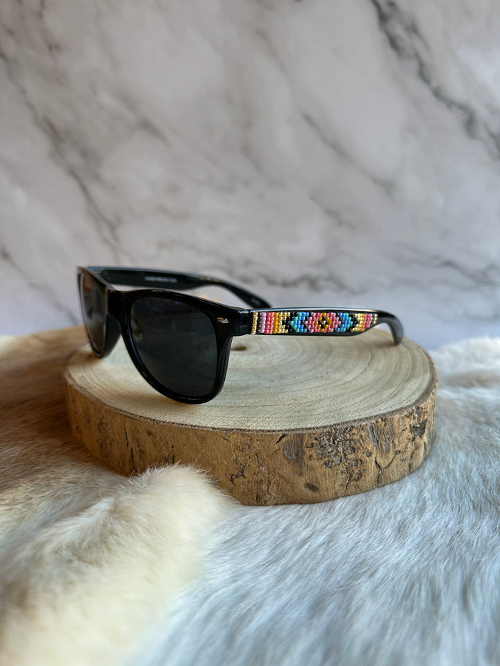 Rebelina Wayfarer Beaded Sunglasses