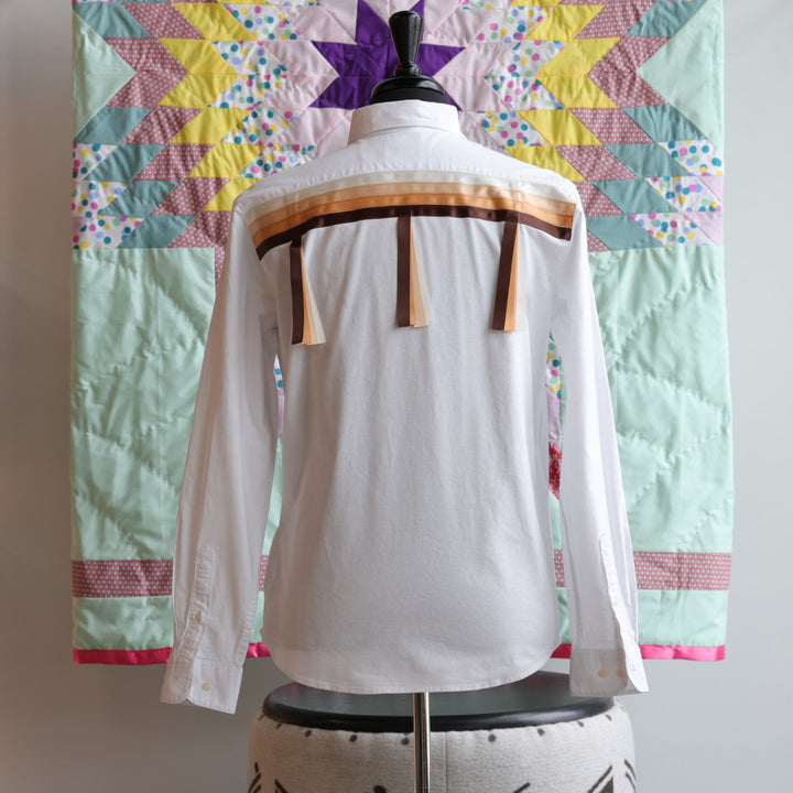 Yellow Mudd Designs Brown Ribbon Shirt