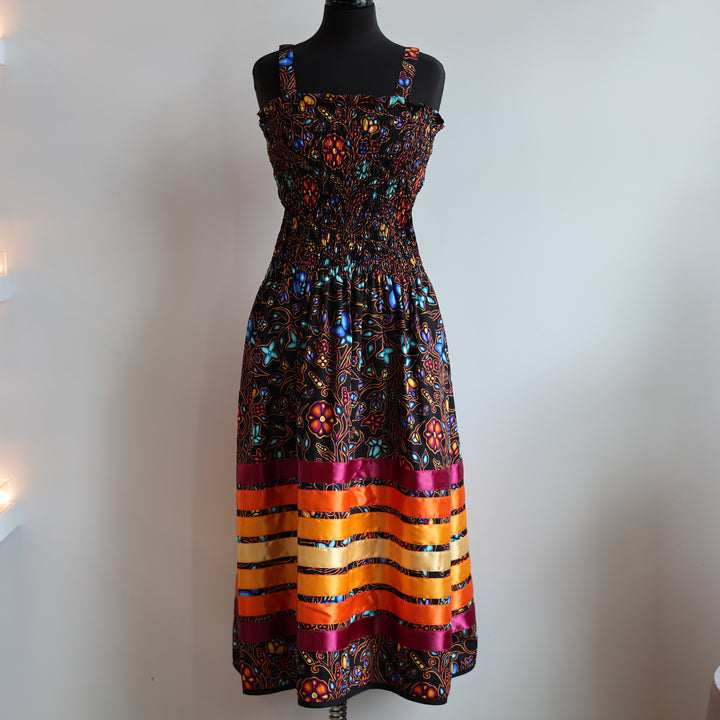 Phoenyx Designs Ojibway Floral Ribbon Sundress