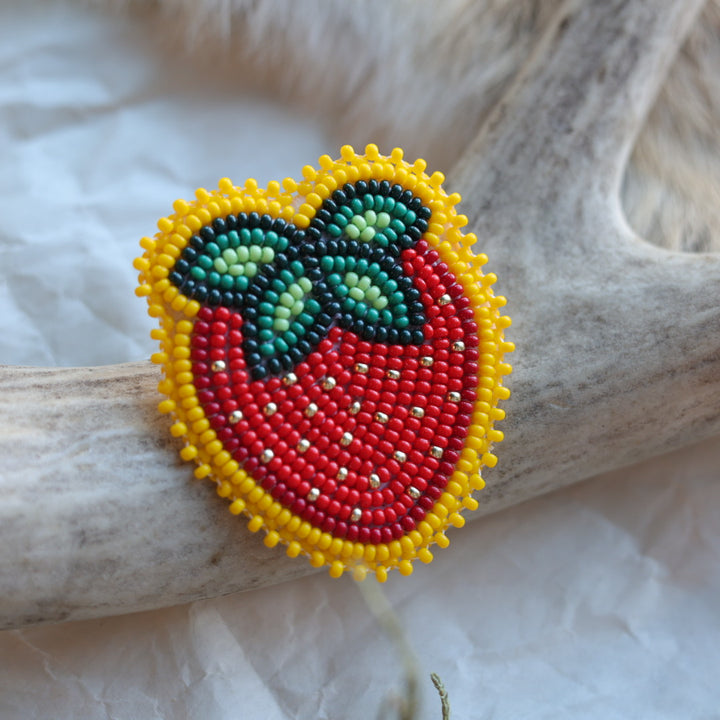 Keegan W. Beaded Strawberry Pins