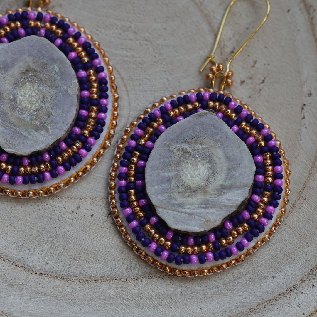 Feline Fancy Eh Ancestral Antler Beaded Earrings