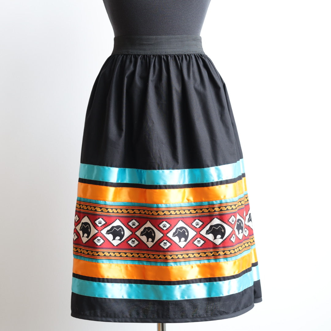 Phoenyx Designs Blue & Orange Ribbon Skirt & Belt
