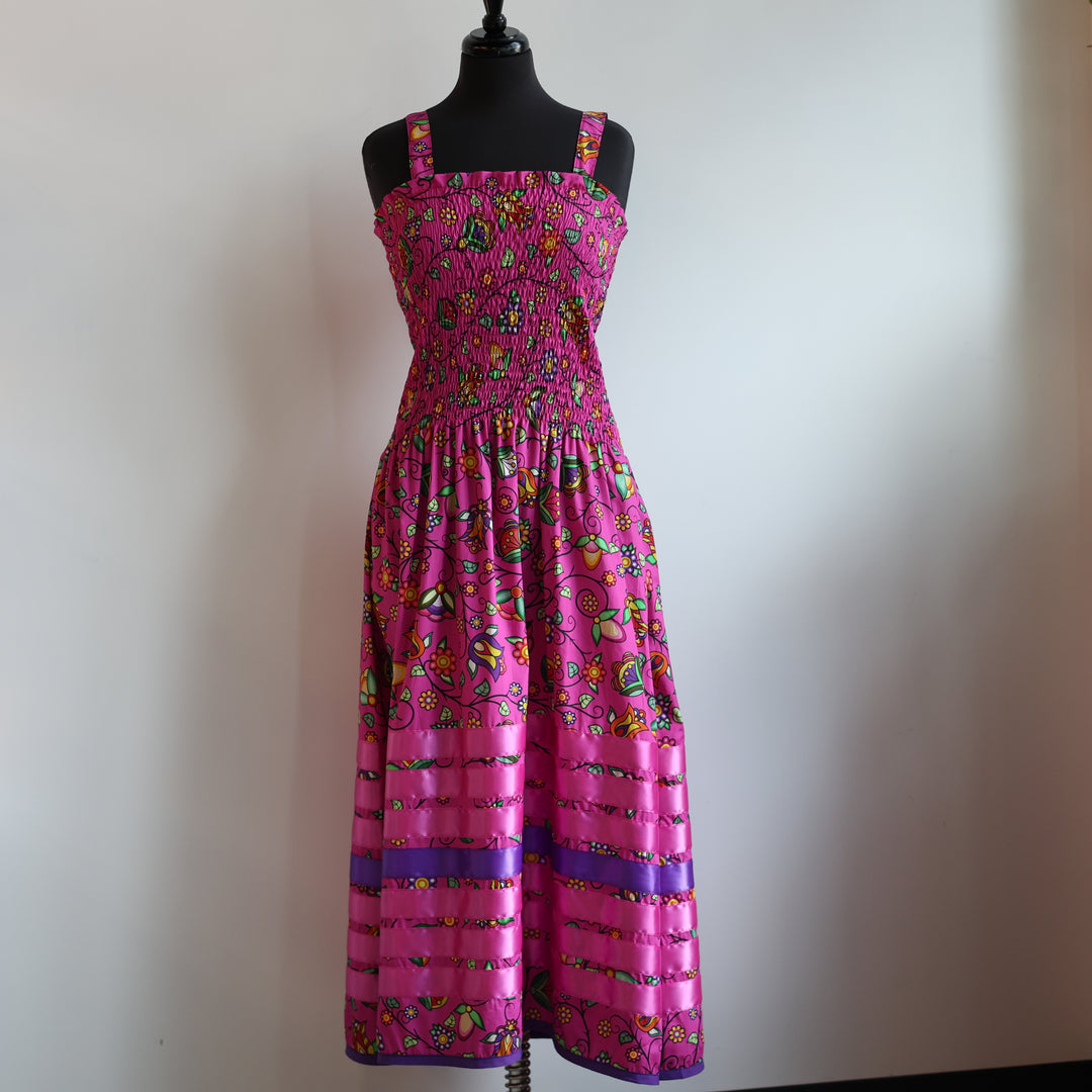 Phoenyx Designs Magenta Floral Ribbon Sundress