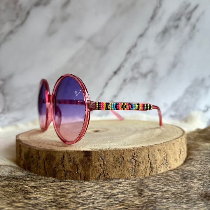 Rebelina Oversized Beaded Sunglasses