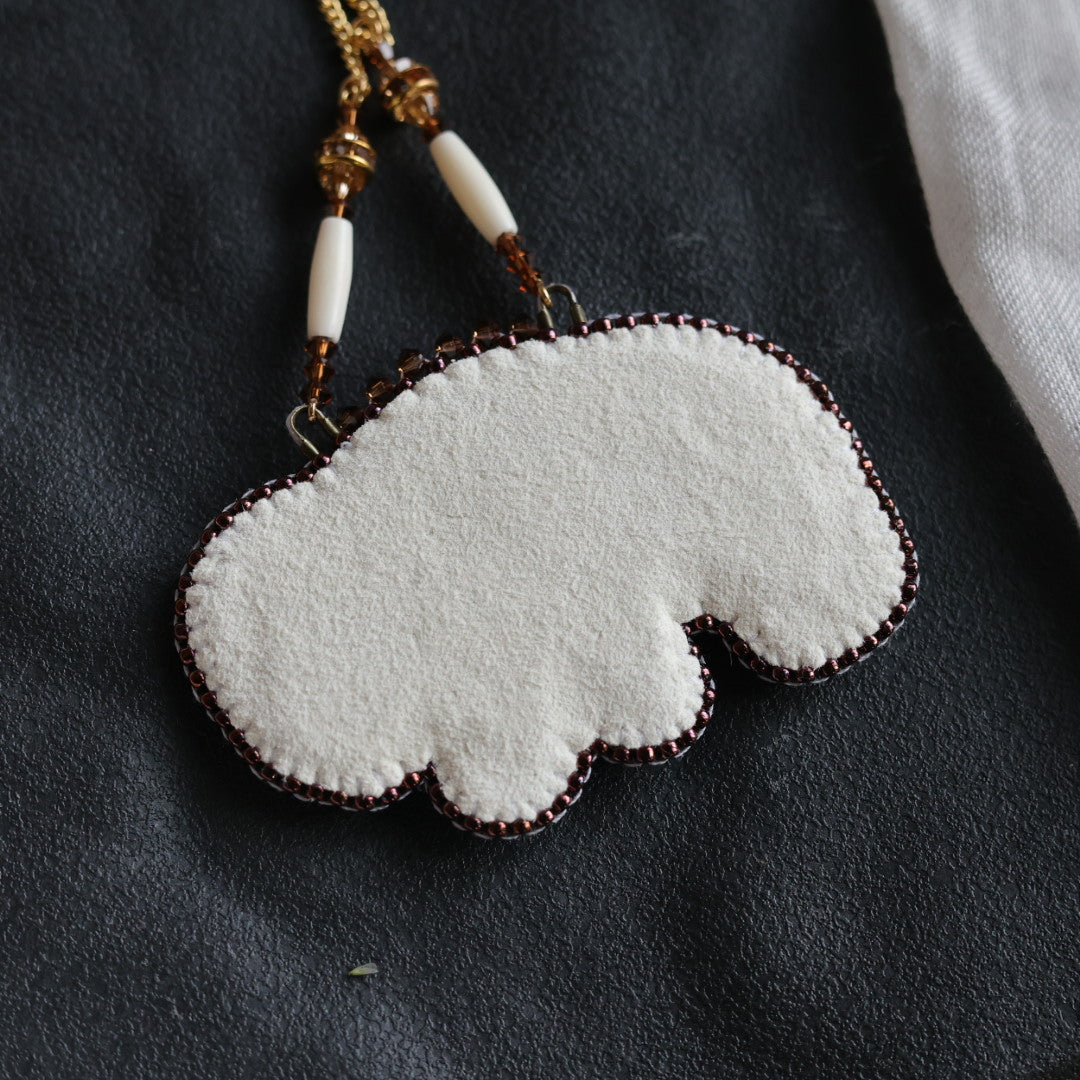 Beth Rose Designs Beaded Bison Necklace