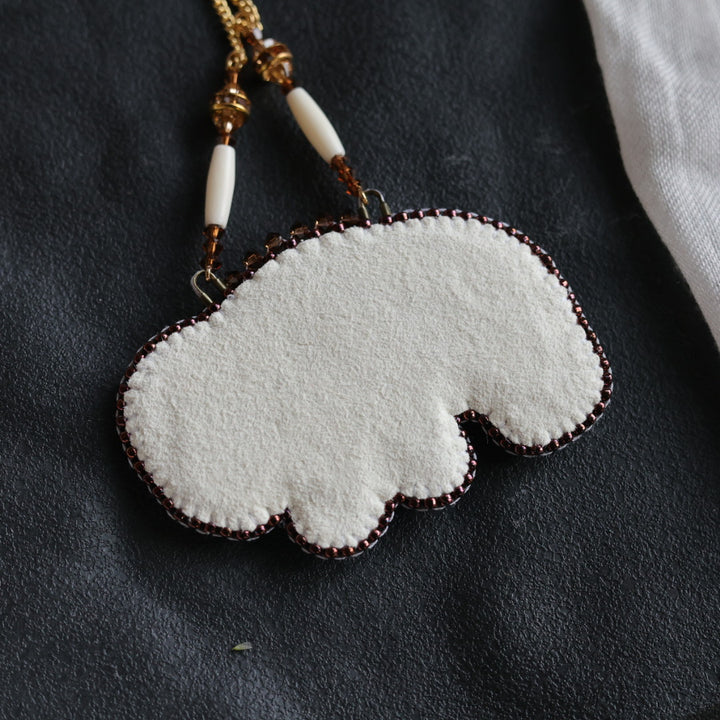 Beth Rose Designs Beaded Bison Necklace