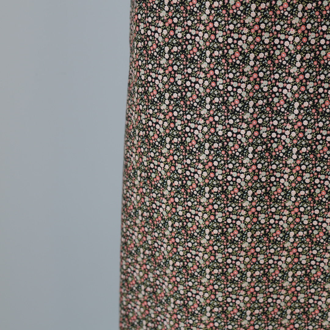 Vi's CREE-ations Coral Mini Floral Traditional Skirt