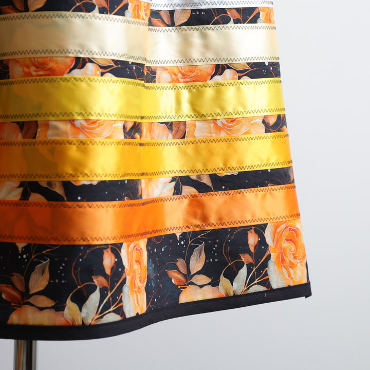 Vi's CREE-ations Orange Rose Ribbon Skirt