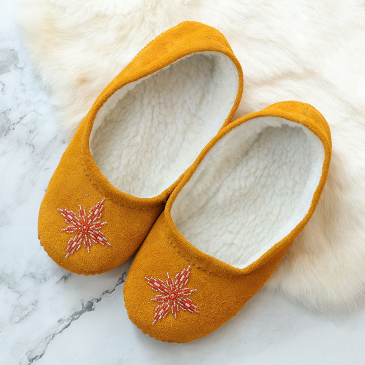T.Sullivan Size 7 Orange Star Ballerina Slippers