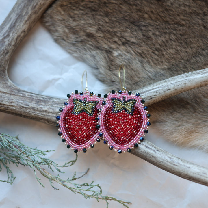 Keegan W. Strawberry Drop Earrings