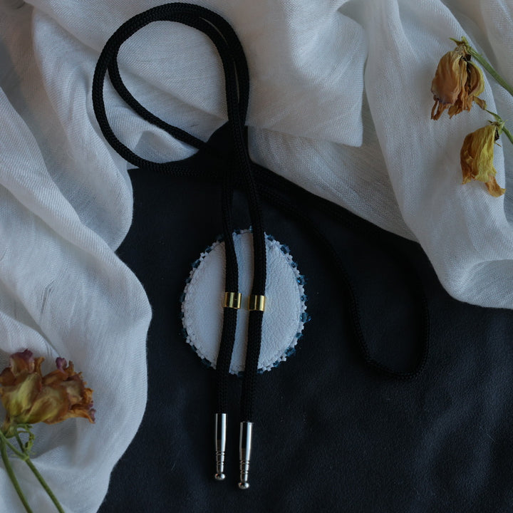 Beth Rose Designs Beaded Teardrop Gem Bolo Tie