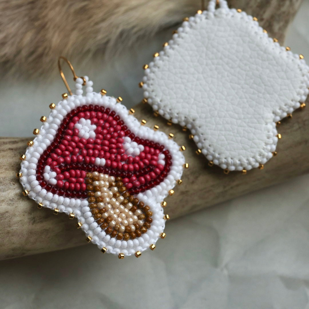 Keegan W. Mushroom Beaded Earrings