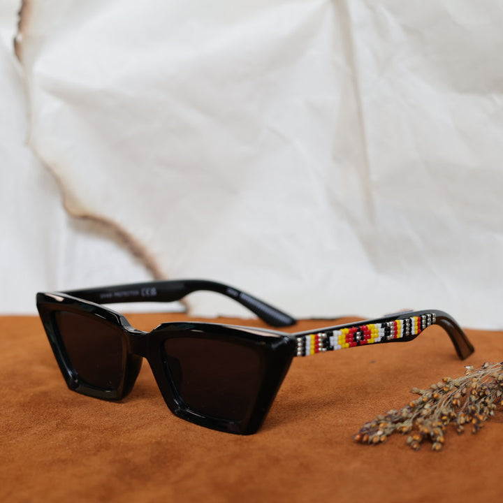 Rebelina Cateye Beaded Sunglasses