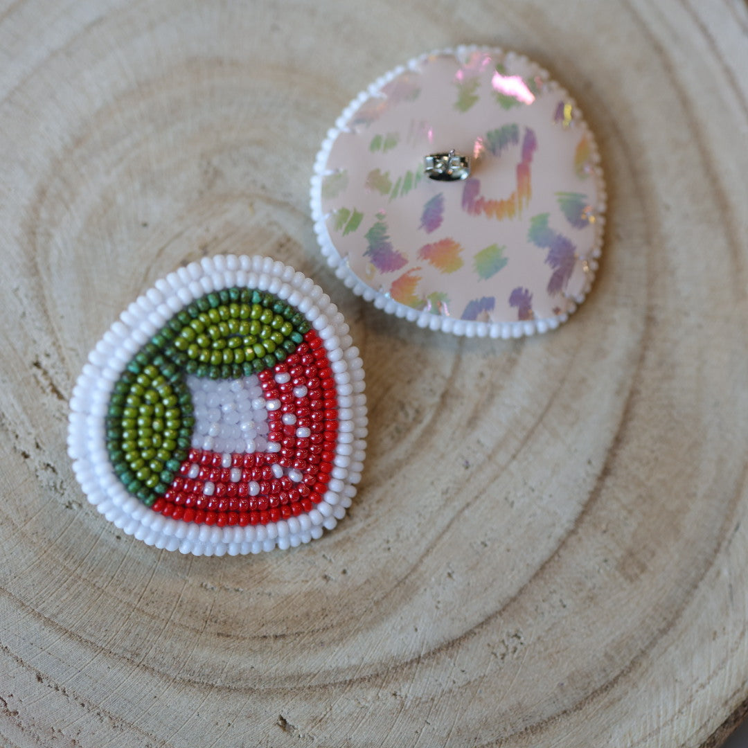 Jess S. Beaded Strawberry Earrings