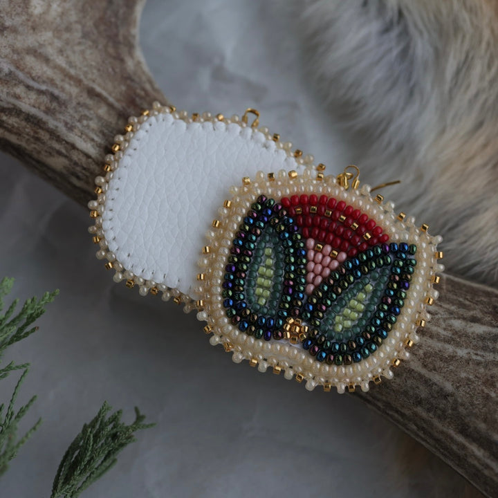 Keegan W. Tulip Beaded Earrings