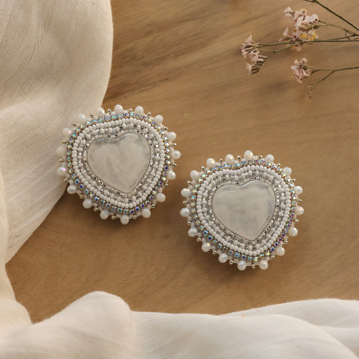 Nikki P. Love Heart Earrings