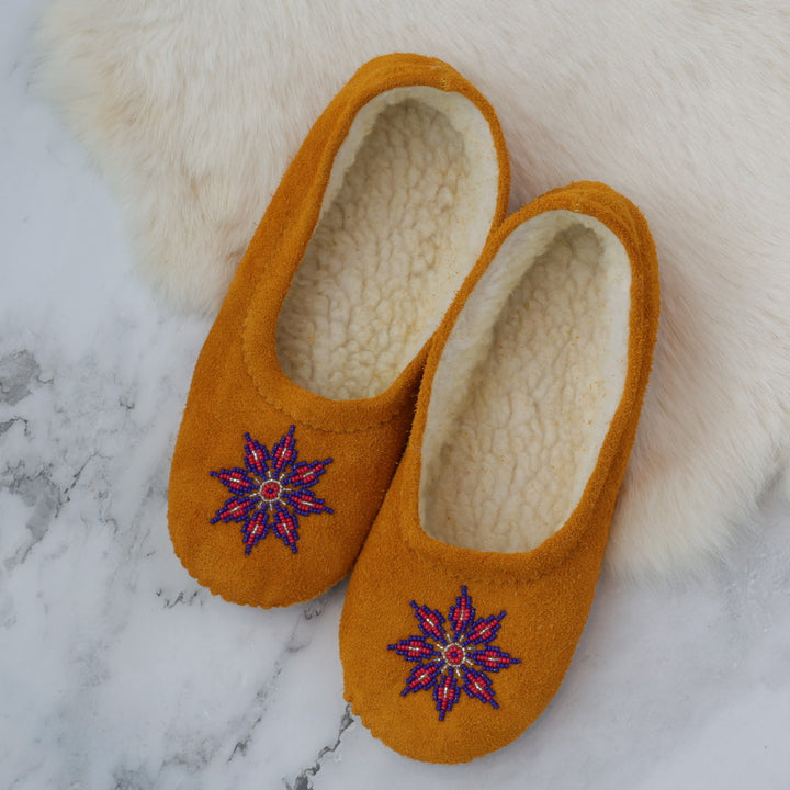 T.Sullivan Size 9 Women Blue Snowflake Ballerina Slippers