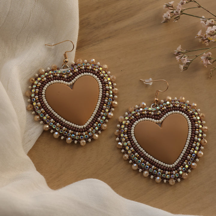 Nikki P. Love Heart Earrings