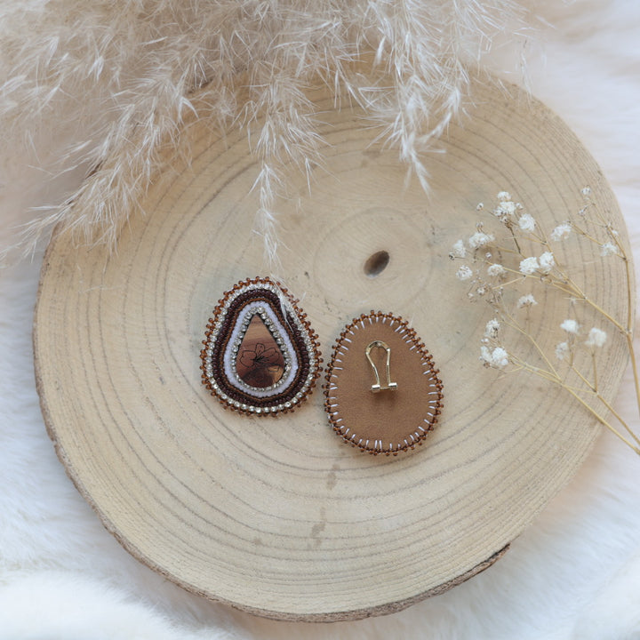 Sophie's Creations Wood Prairie Lily Earrings