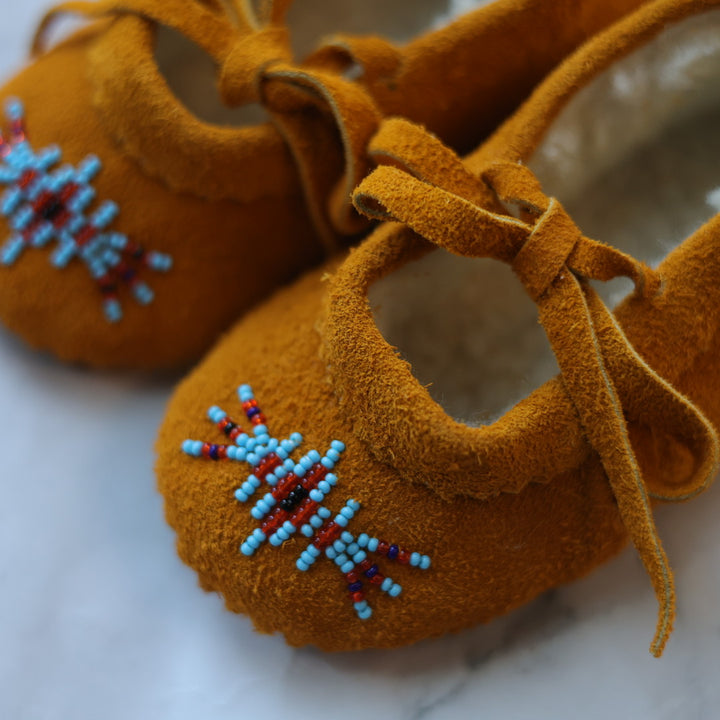 T. Sullivan Toddler 7 Blue &amp; Orange Diamond Burst Ballerina Slipper