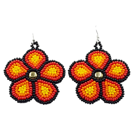 Tribal Roots Floral Medallion Earrings