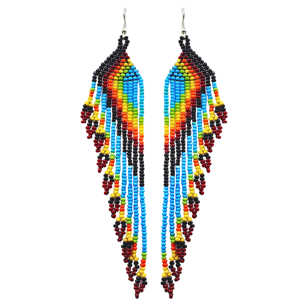 Tribal Roots Cascade Fringe Earrings