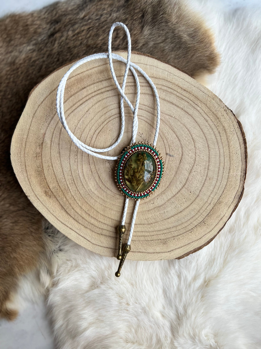 Katawashishin Beaded Medicine Bolo Ties