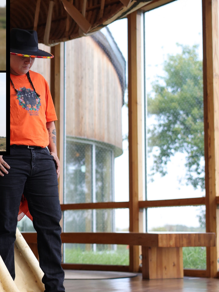 Every Child Matters Orange Shirt by Ookus D. X Wanuskewin Collective