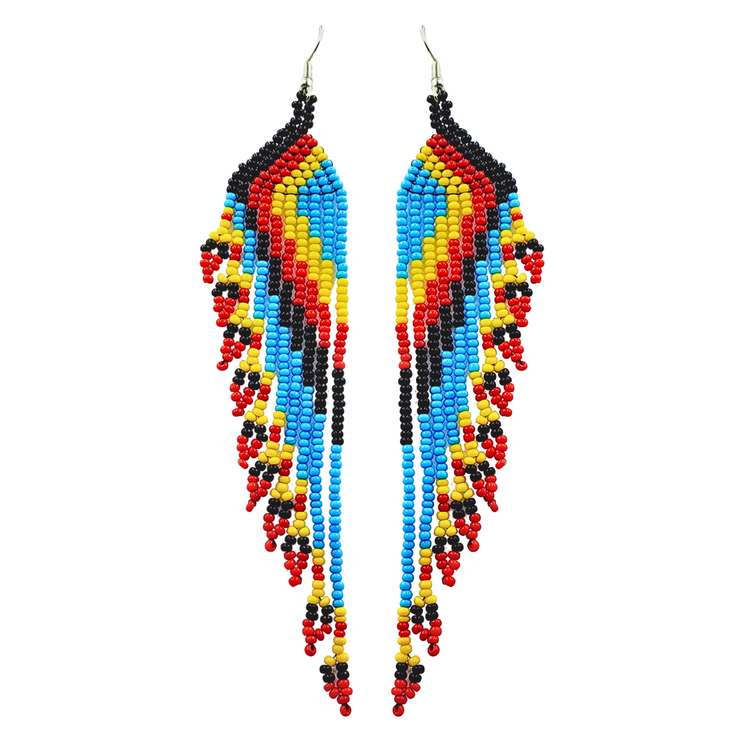 Tribal Roots Cascade Fringe Earrings