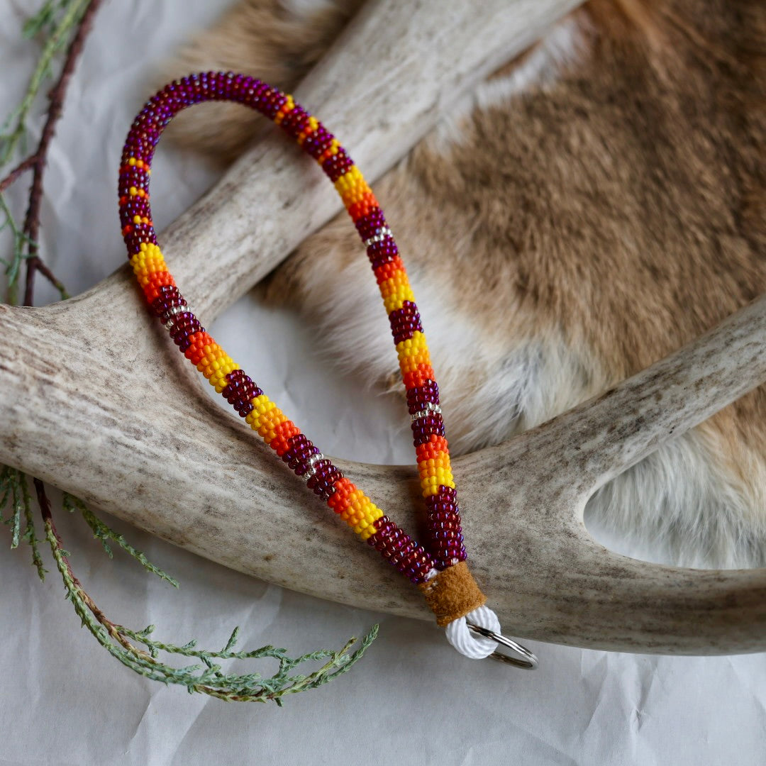 Keegan W. Striped Wrist Lanyard