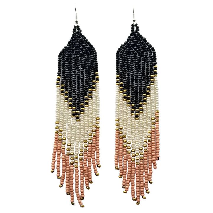 Tribal Roots Ombre Finge Earrings