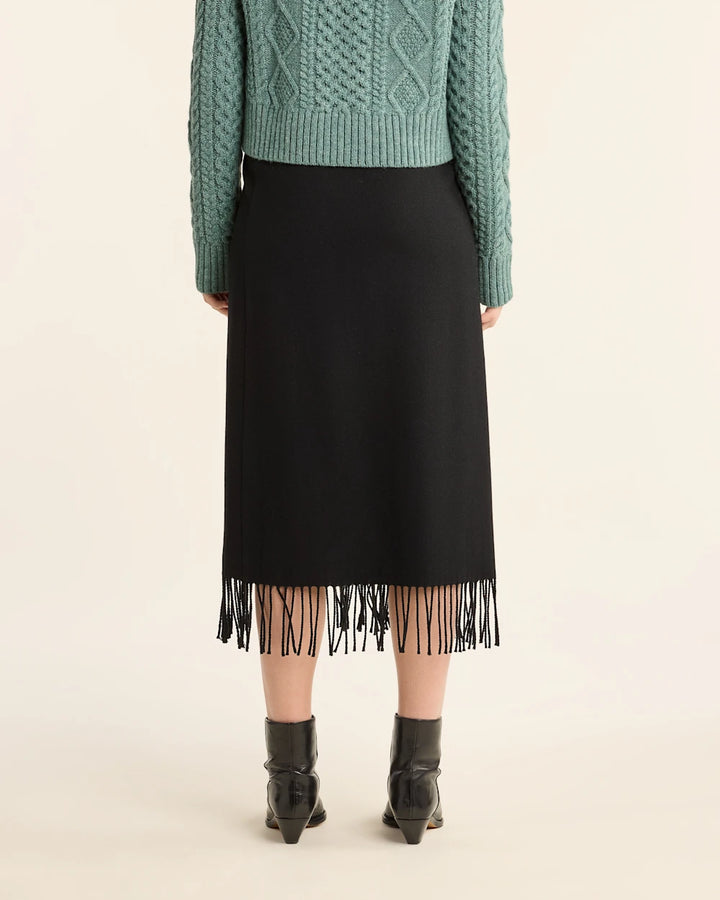 Pendleton Wool Fringe Wrap Skirt