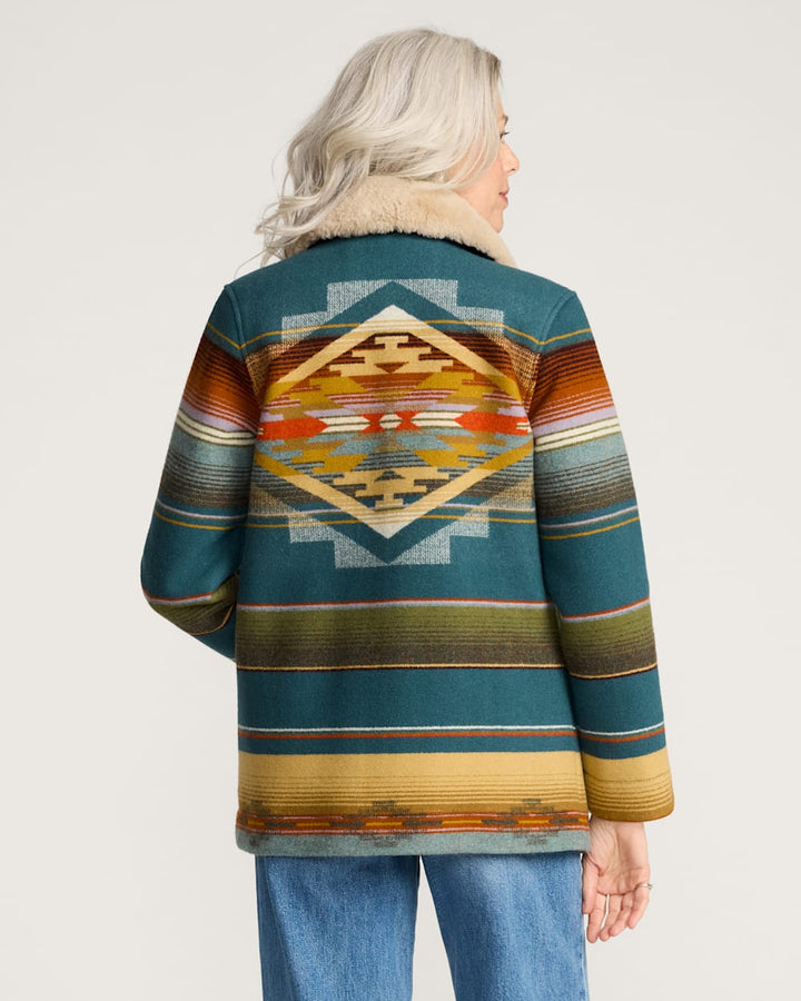 Pendleton Women's Brownsville Coat Tumalo Teal