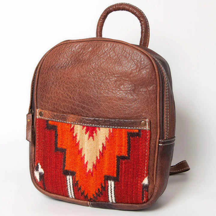 LS Western Genuine Leather Backpack