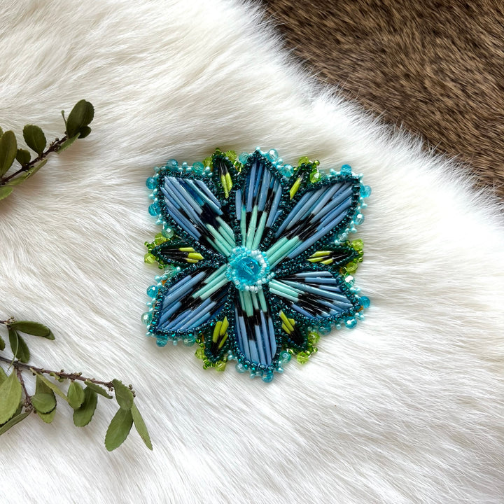 Mercedes G. Quill Floral Brooch