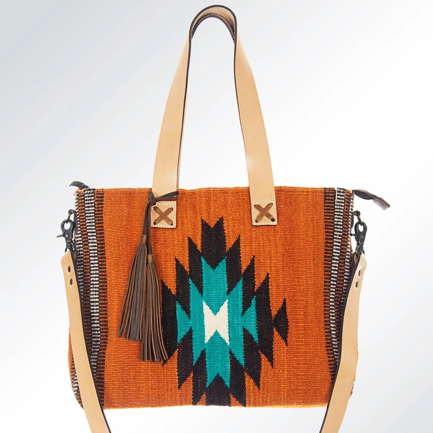 LS Western Southwestern Wool Tote