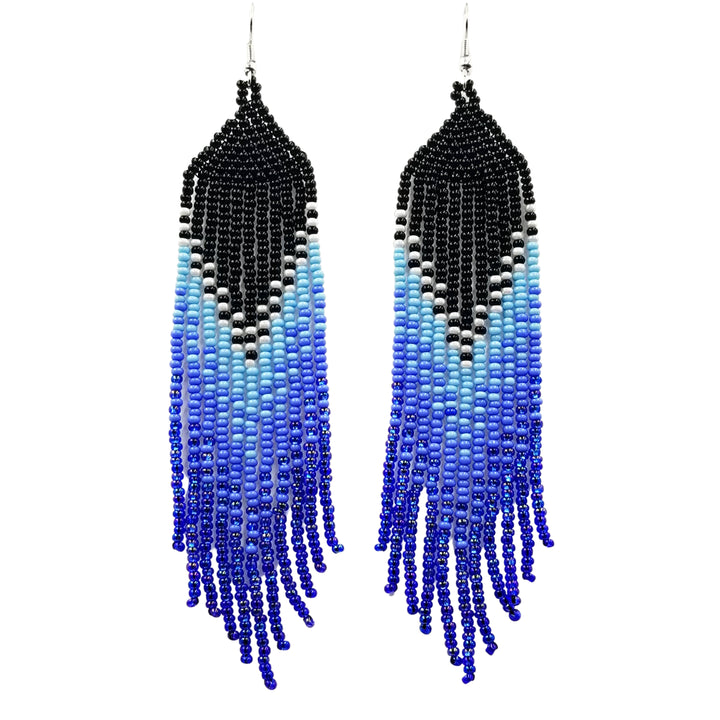 Tribal Roots Ombre Finge Earrings