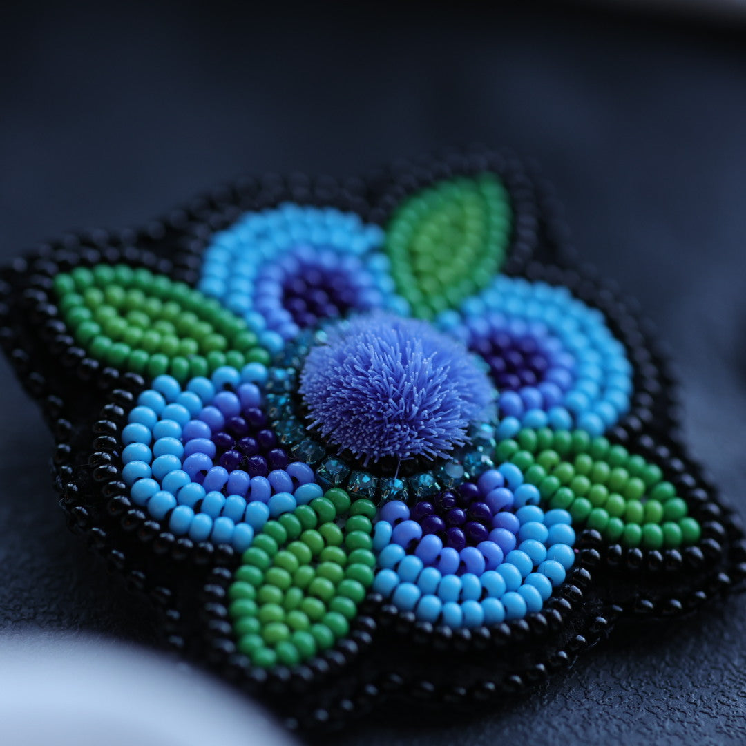 Beth Rose Designs Jade Collection Floral Brooches