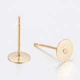 Stainless Earring Studs with 8mm Pad