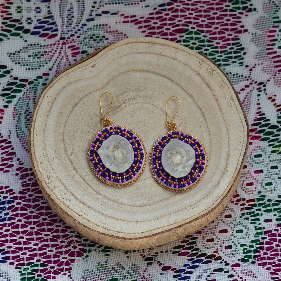 Feline Fancy Eh Ancestral Antler Beaded Earrings