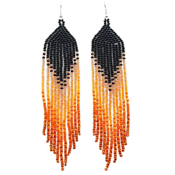 Tribal Roots Ombre Finge Earrings