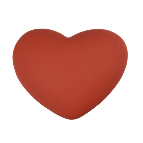 22mm Matte Terracotta Heart Cabochons