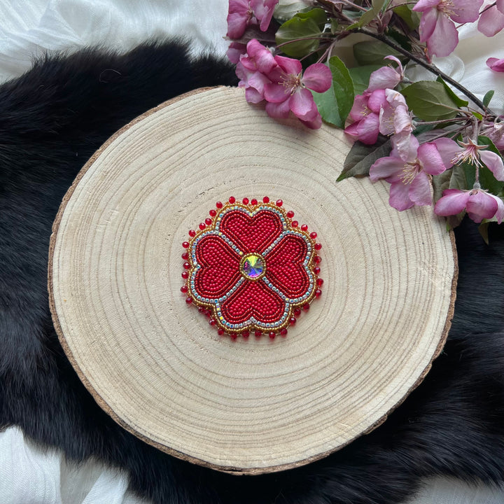 Ironstar Co. Beaded Floral Pins