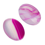 13x18mm Agate Hot Pink (Natural/Dyed) Cabochons 2/pk