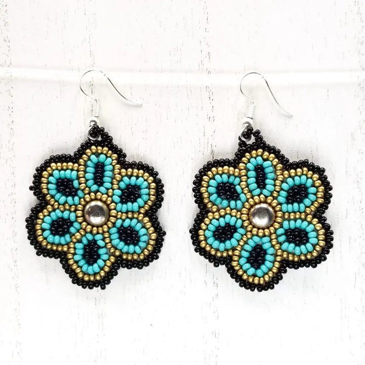 Tribal Roots Floral Medallion Earrings