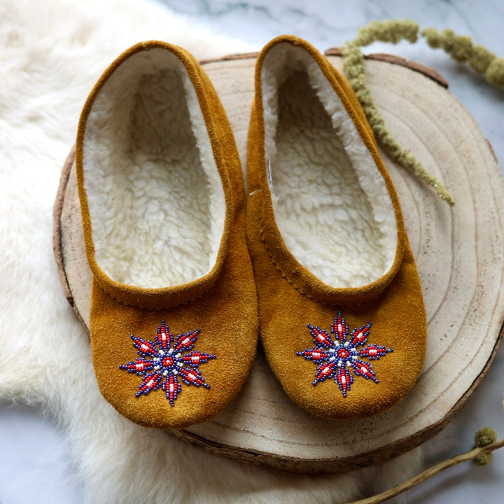 T.Sullivan Size 10 Women Blue Star Ballerina Slippers