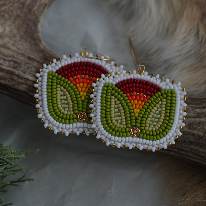 Keegan W. Tulip Beaded Earrings